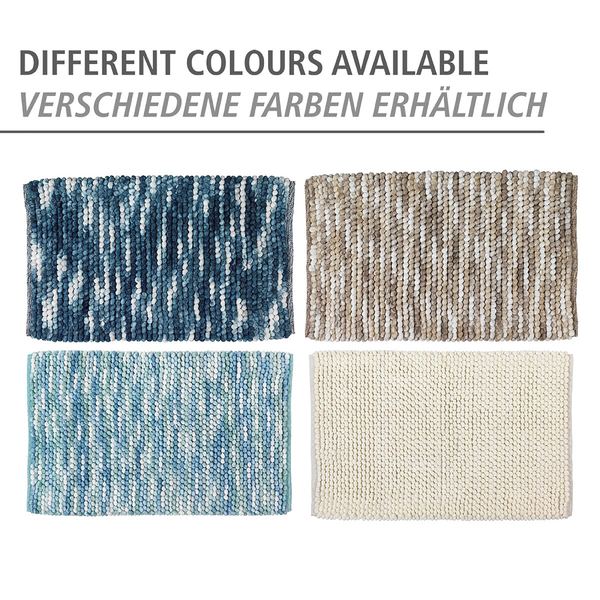 Badteppich Urdu - Baumwolle / Polyester - Beige