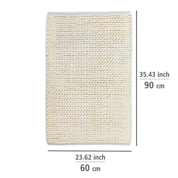 Badteppich Urdu - Baumwolle / Polyester - Beige