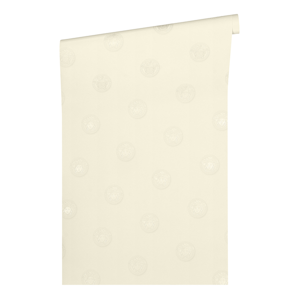 Vliestapete Versace Medusa II - Vlies - Creme
