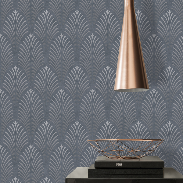 Vliestapete Rabea - Vlies - Schwarz