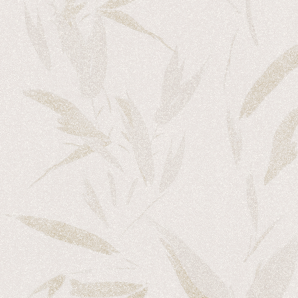 Vliestapete Capalonga Blätter - Vlies - Beige