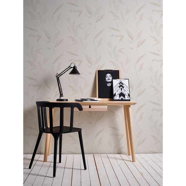 Vliestapete Capalonga Blätter - Vlies - Beige