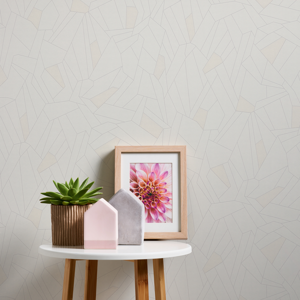 Vliestapete Natoni - Vlies - Beige