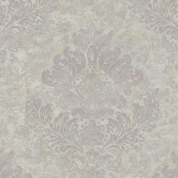 Vliestapete Alena Barock Ornament - Vlies - Grau / Beige