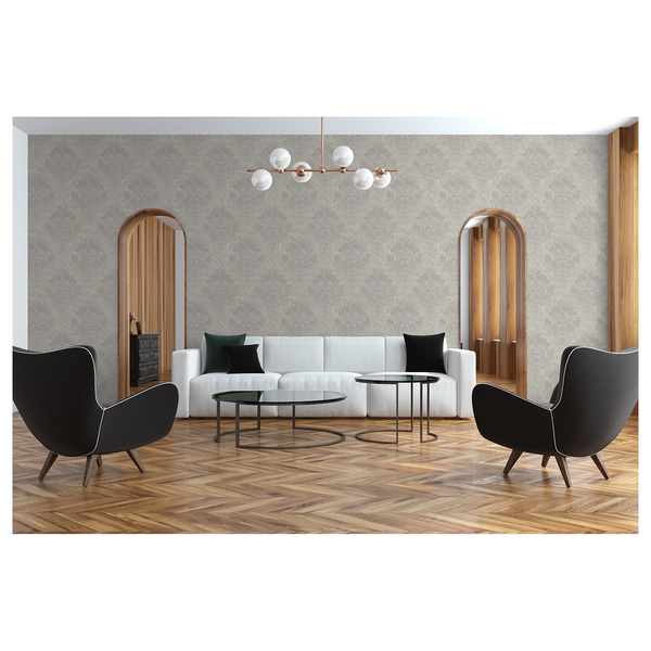 Vliestapete Alena Barock Ornament - Vlies - Grau / Beige
