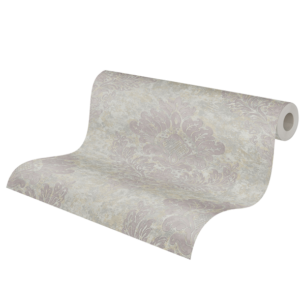 Vliestapete Alena Barock Ornament - Vlies - Grau / Beige