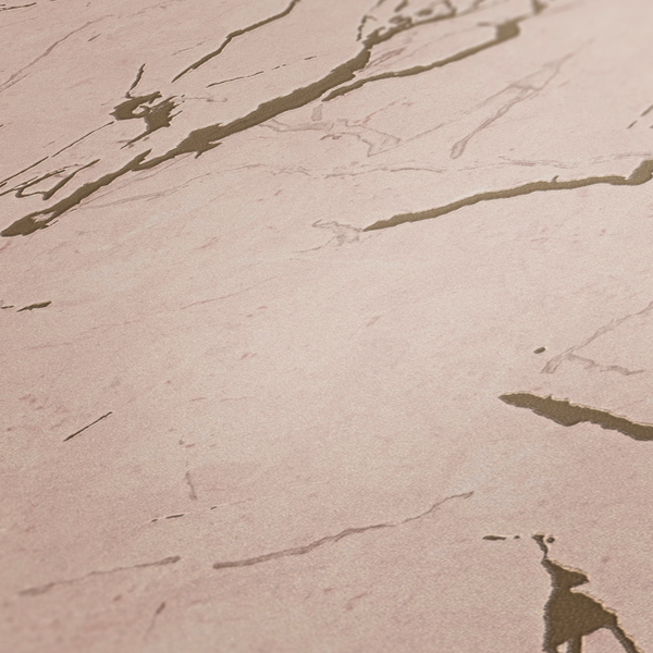 Vliestapete Alena Marmor - Vlies - Rosa