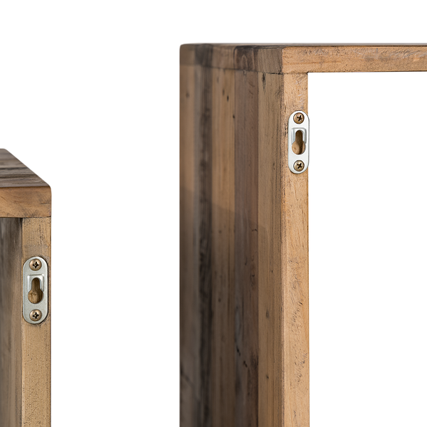 Wandregal TAMATI 3er-Set - Pinie massiv