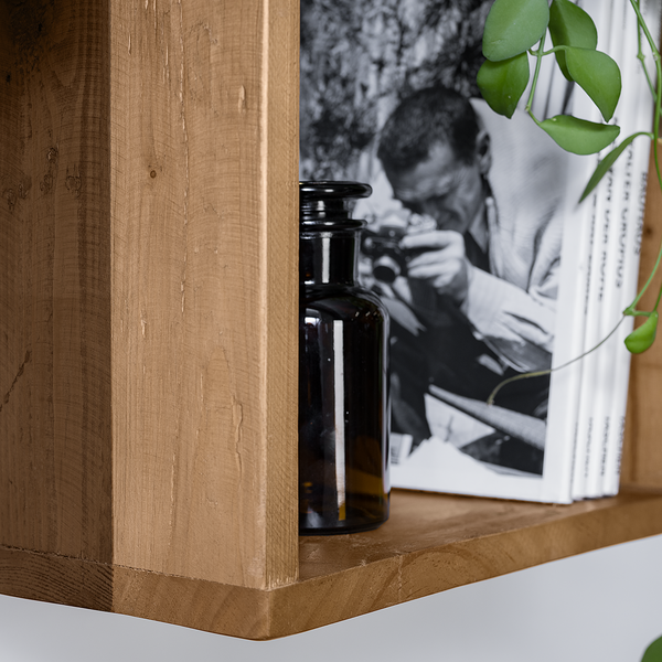 Wandregal TAMATI 3er-Set - Pinie massiv