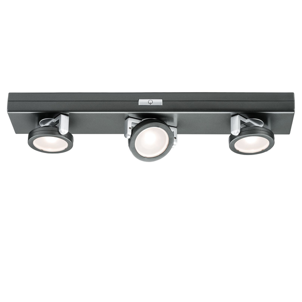 LED-Deckenleuchte Rotate - Polycarbonat - 3-flammig