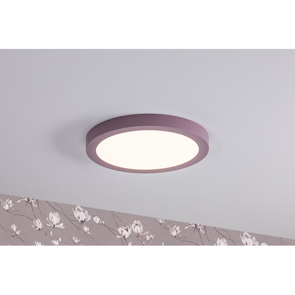 LED-Deckenleuchte Abia - Polycarbonat - 1-flammig - Babyrosa