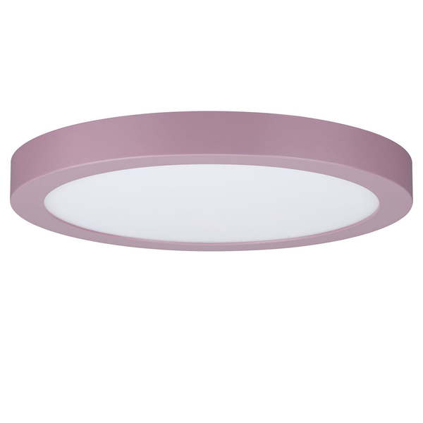LED-Deckenleuchte Abia - Polycarbonat - 1-flammig - Babyrosa