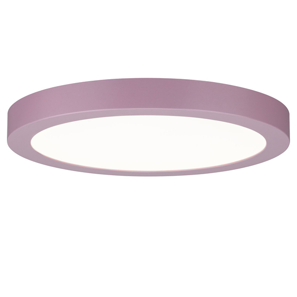 LED-Deckenleuchte Abia - Polycarbonat - 1-flammig - Babyrosa