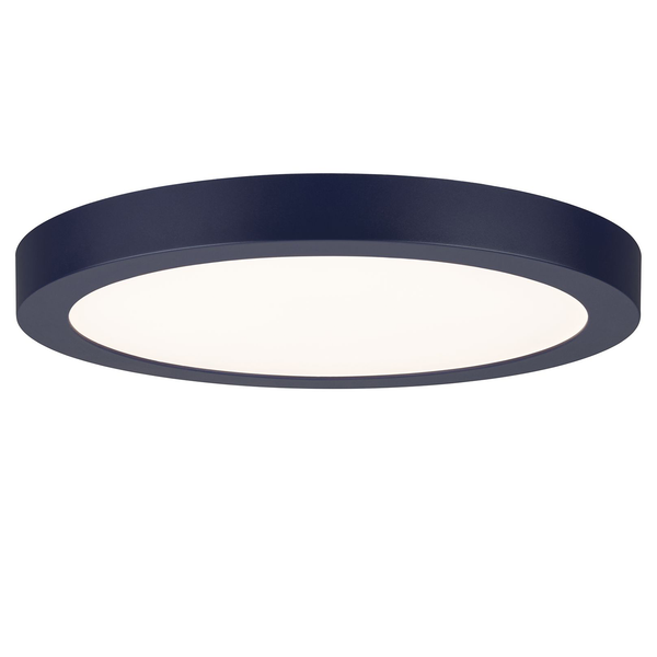 LED-Deckenleuchte Abia - Polycarbonat / Metall - 1-flammig - Blau