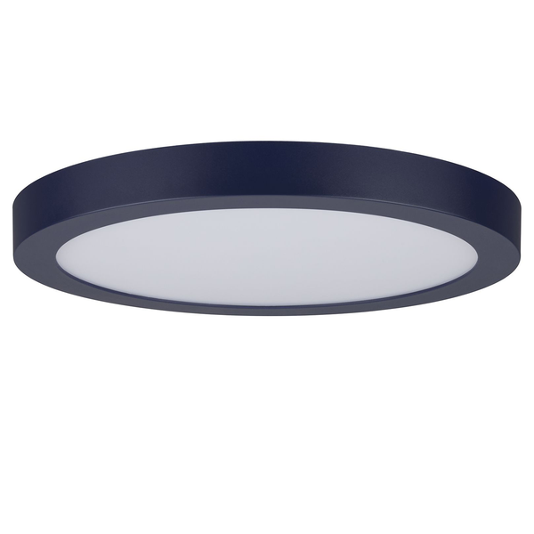 LED-Deckenleuchte Abia - Polycarbonat / Metall - 1-flammig - Blau