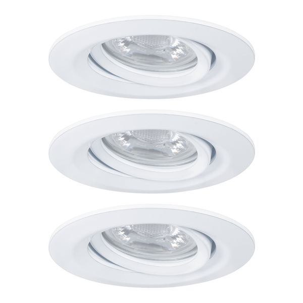 LED-Einbauleuchte Nova I (3er-Set - Aluminium - 3-flammig