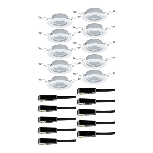 Einbauleuchte Dubai II (10er-Set) - Aluminium - 10-flammig