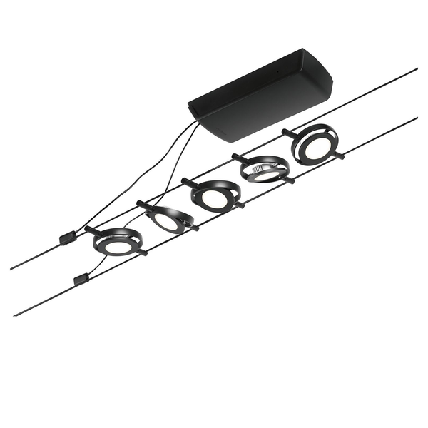 LED-Deckenleuchte Corduo IV - Polycarbonat / Aluminium - 5-flammig
