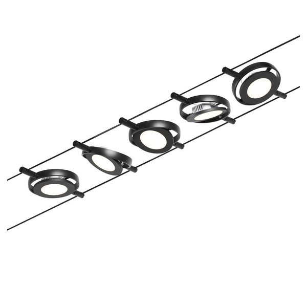 LED-Deckenleuchte Corduo IV - Polycarbonat / Aluminium - 5-flammig