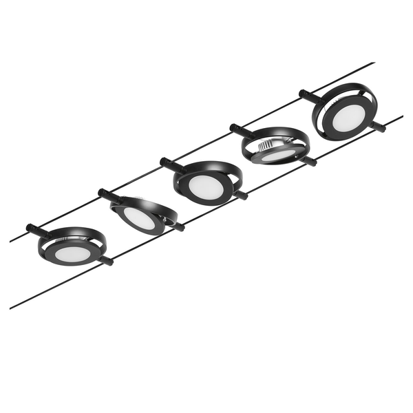 LED-Deckenleuchte Corduo IV - Polycarbonat / Aluminium - 5-flammig