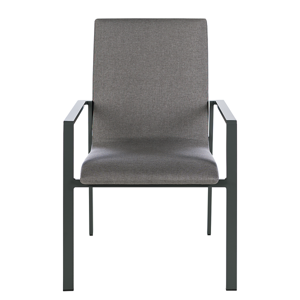 Gartenstuhl Kasama 2er-Set - Grau - Webstoff - Aluminium - 60 x 67 x 96 cm