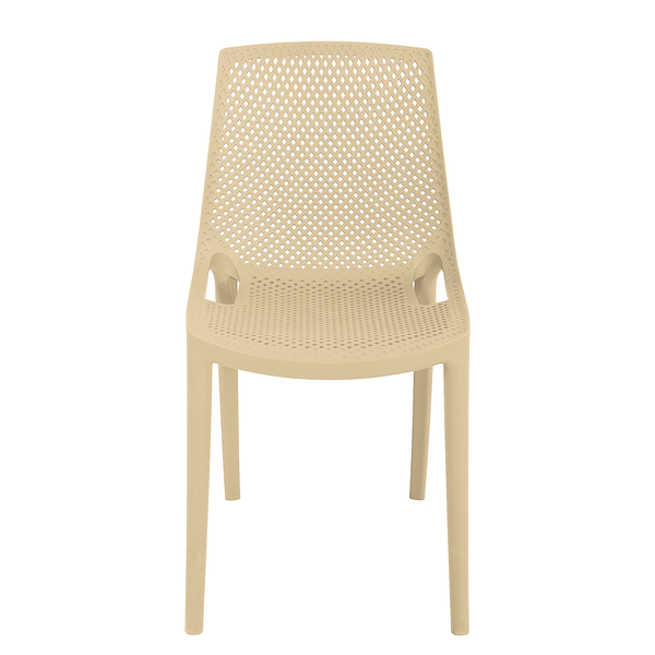 Stapelstuhl VACARIA 2er-Set - Polyethylen - Beige