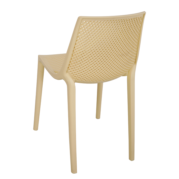 Stapelstuhl VACARIA 2er-Set - Polyethylen - Beige