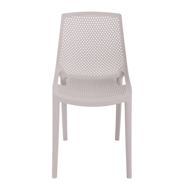 Stapelstuhl VACARIA 2er-Set - Polyethylen - Grau