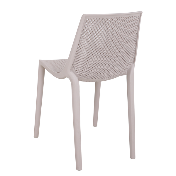 Stapelstuhl VACARIA 2er-Set - Polyethylen - Grau