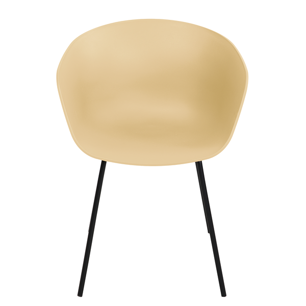 Gartenstuhl VEDENE 2er-Set - Polyethylen / Stahl - Beige