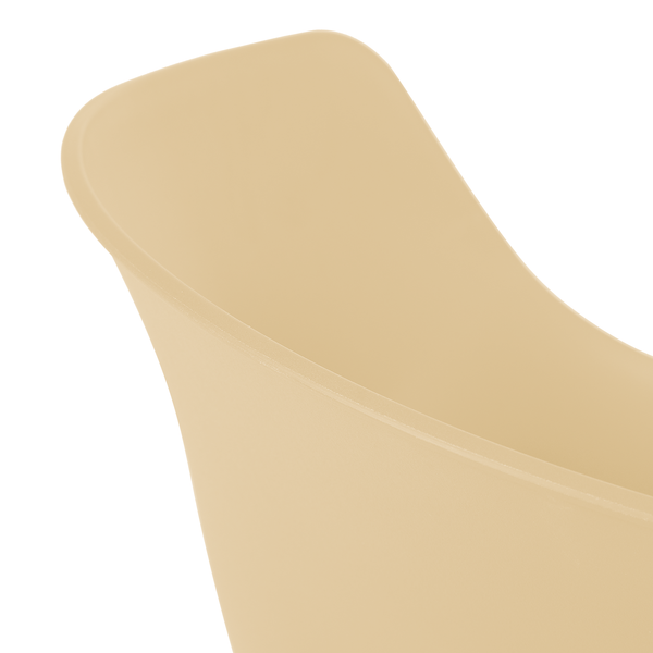 Gartenstuhl VEDENE 2er-Set - Polyethylen / Stahl - Beige