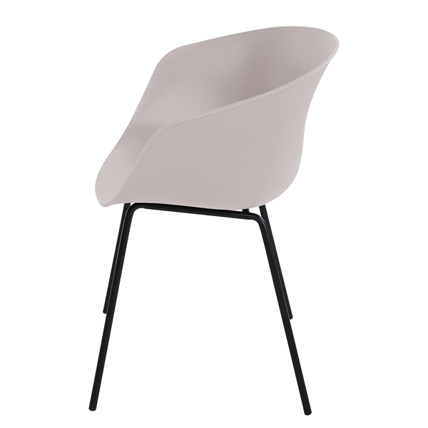 Gartenstuhl VEDENE 2er-Set - Polyethylen / Stahl - Grau