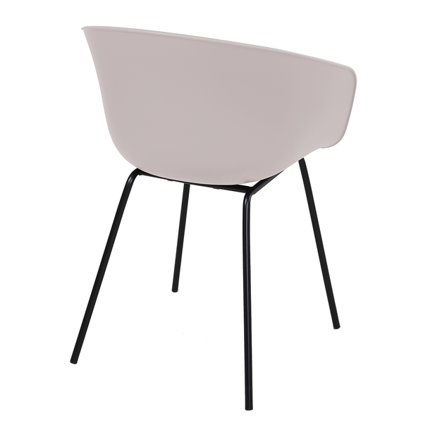 Gartenstuhl VEDENE 2er-Set - Polyethylen / Stahl - Grau