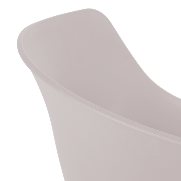 Gartenstuhl VEDENE 2er-Set - Polyethylen / Stahl - Grau