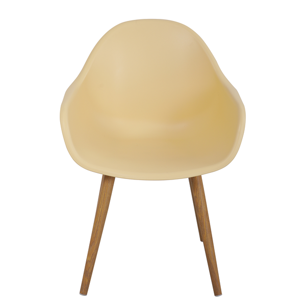 Gartenstuhl VACY 2er-Set - Polyethylen / Stahl - Beige