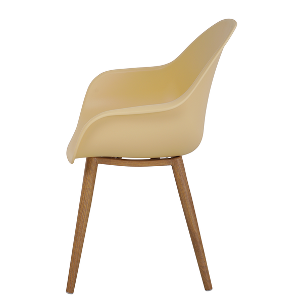 Gartenstuhl VACY 2er-Set - Polyethylen / Stahl - Beige