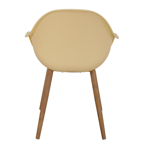 Gartenstuhl VACY 2er-Set - Polyethylen / Stahl - Beige