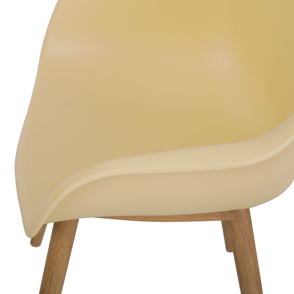 Gartenstuhl VACY 2er-Set - Polyethylen / Stahl - Beige