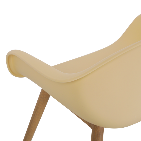 Gartenstuhl VACY 2er-Set - Polyethylen / Stahl - Beige