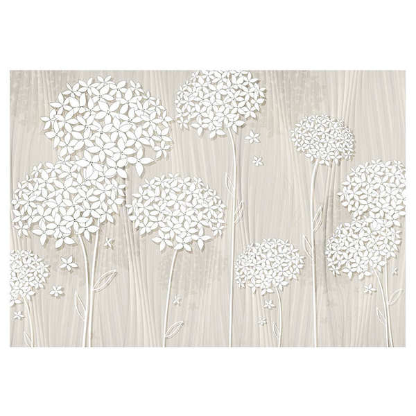 Fototapete Creamy Daintiness - Premium Vlies - Beige - 300 x 210 cm