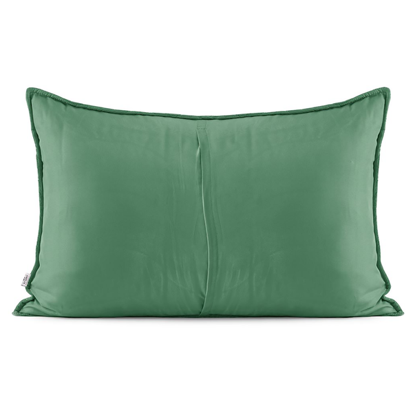 Kissenbezug Aila (2-er Set) - Polyester / Velvet-Optik - Dunkelgrün - 70 x 50 cm