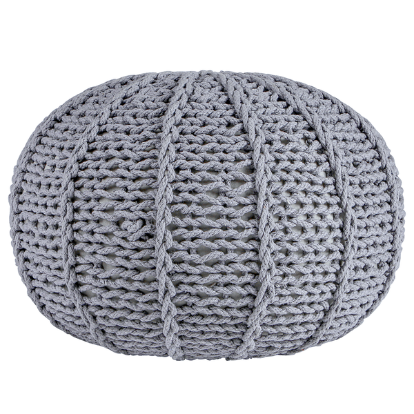 Pouf Rosita - Webstoff - Grau