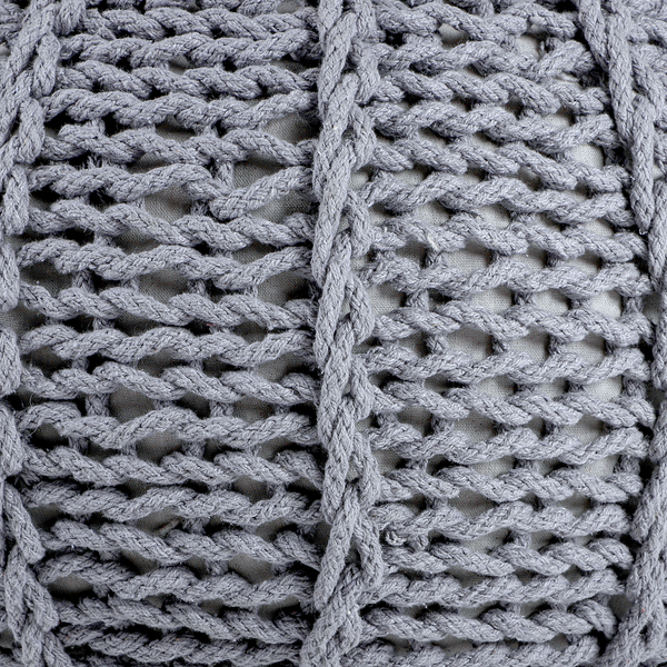 Pouf Rosita - Webstoff - Grau