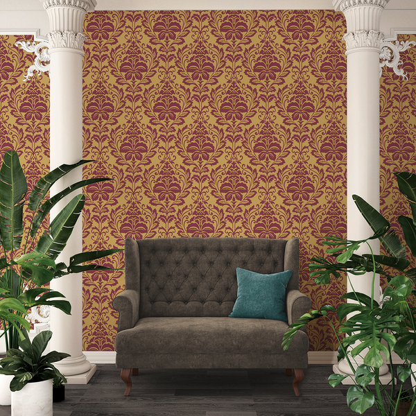 Vliestapete Wabasso - Gold - 0,53m x 10,05m - Gold