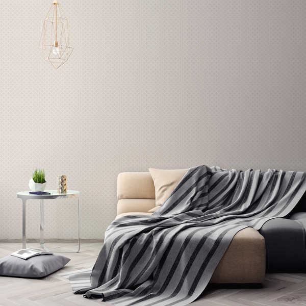 Vliestapete Billimora - Beige - 0,53m x 10,05m - Creme