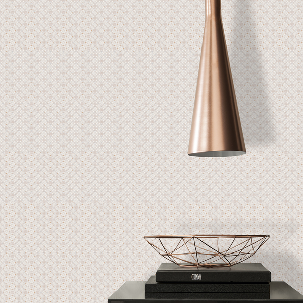 Vliestapete Billimora - Beige - 0,53m x 10,05m - Creme