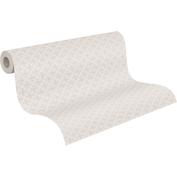 Vliestapete Billimora - Beige - 0,53m x 10,05m - Creme