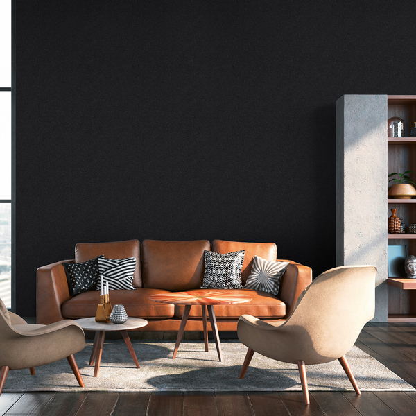 Vliestapete Amadeo - Schwarz - 0,53m x 10,05m - Schwarz