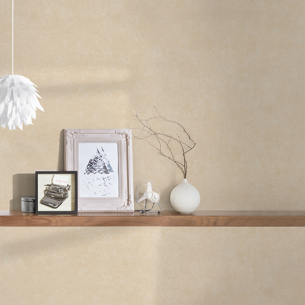 Vliestapete Bromyard - Beige - 0,53m x 10,05m - Cremeweiß