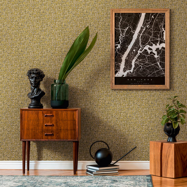 Vliestapete Berane - Gold - 0,53m x 10,05m - Gold